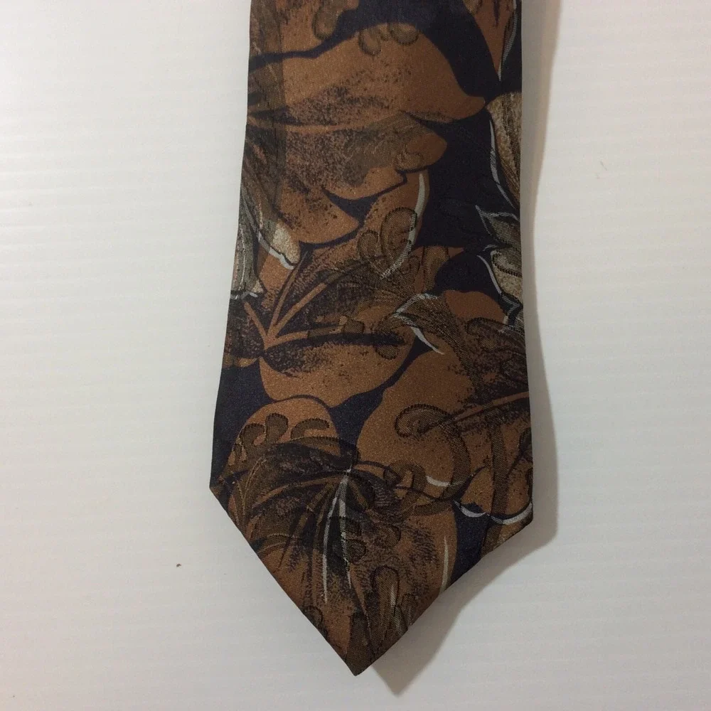 Duke MENS TIE NECKTIE 3.5 in USA Brown Black Gray